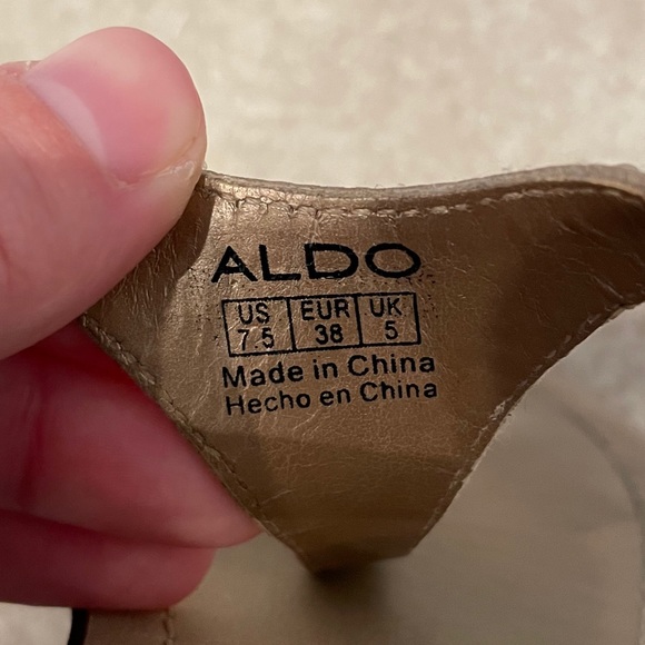 Aldo Shoes Aldo Tan Sandals Size 75 Poshmark